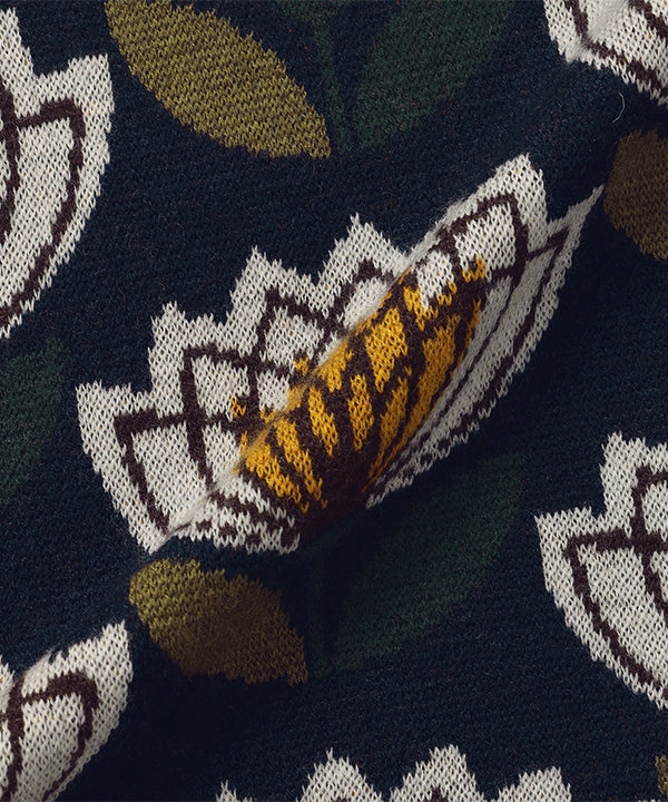 Wool/Nylon Dolman Knit Sweater NAVY