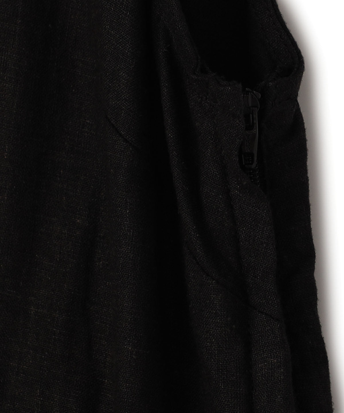 African Textile Hem Nosleeve Onepiece BLACK