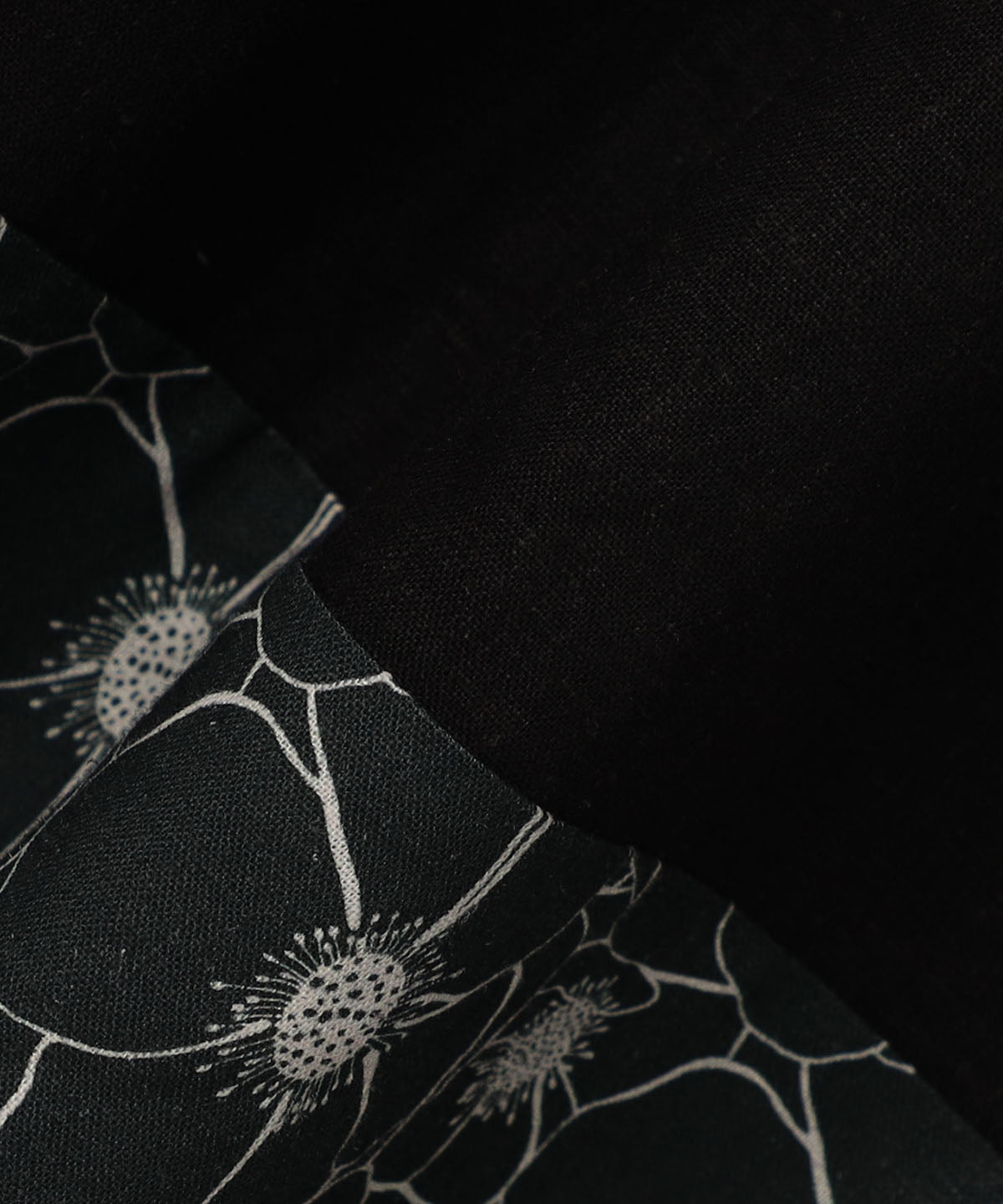 African Textile Hem Nosleeve Onepiece BLACK