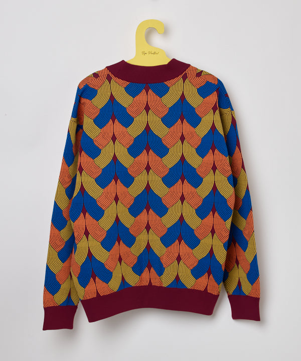 Recycled Knit Cardigan BLUE