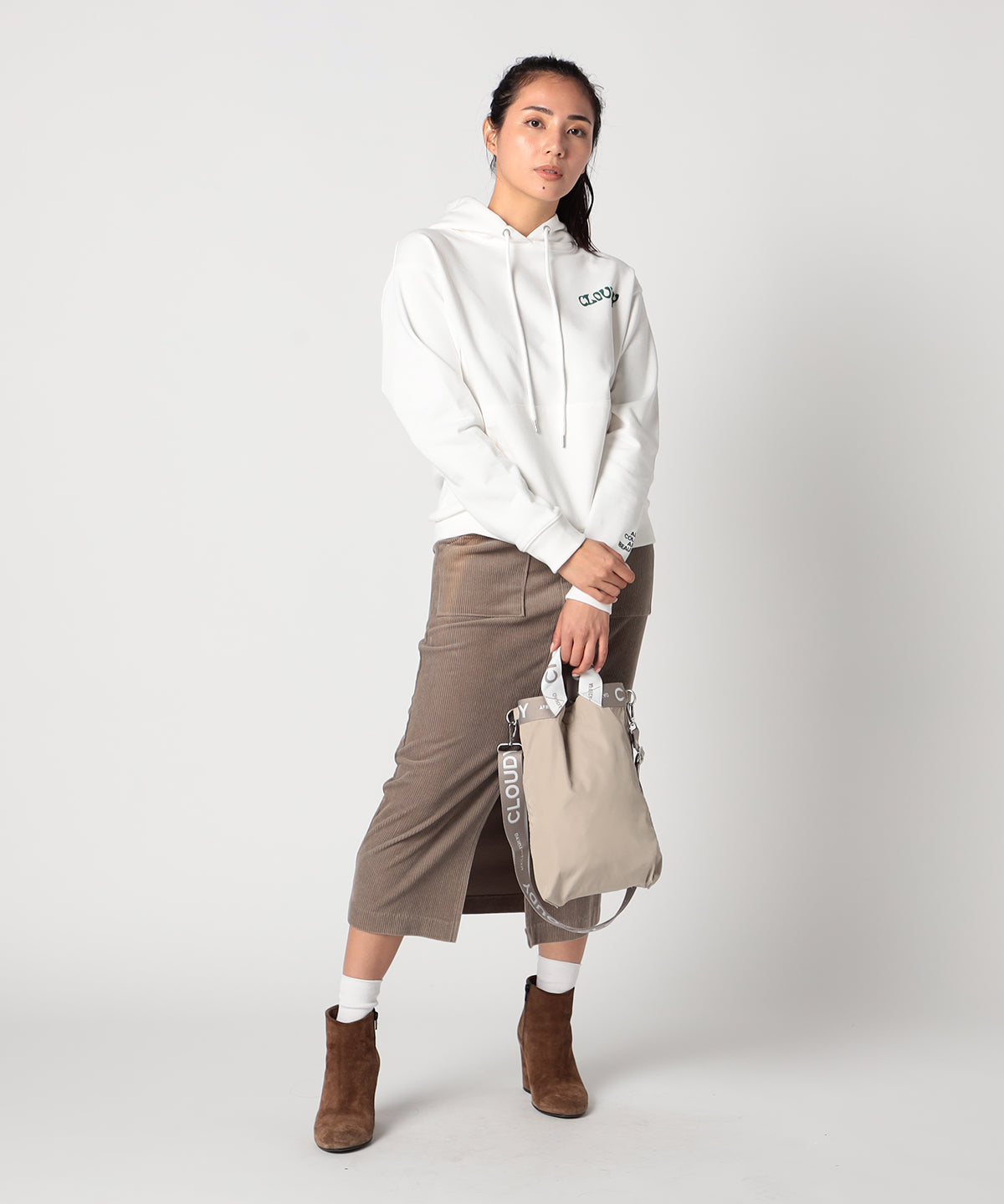 Reversible Shoulder Bag (Small) BEIGE