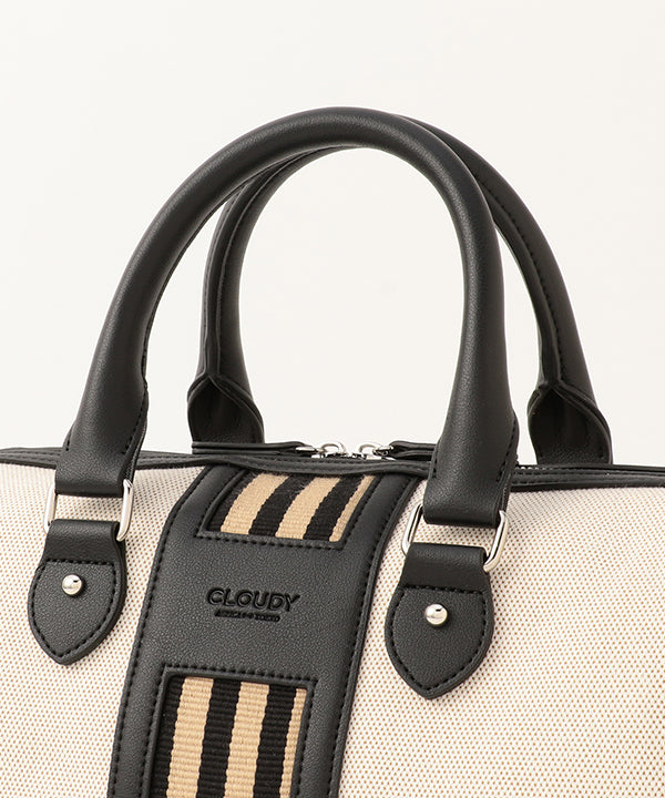 Two Tone Kente × Boston Bag BLACK