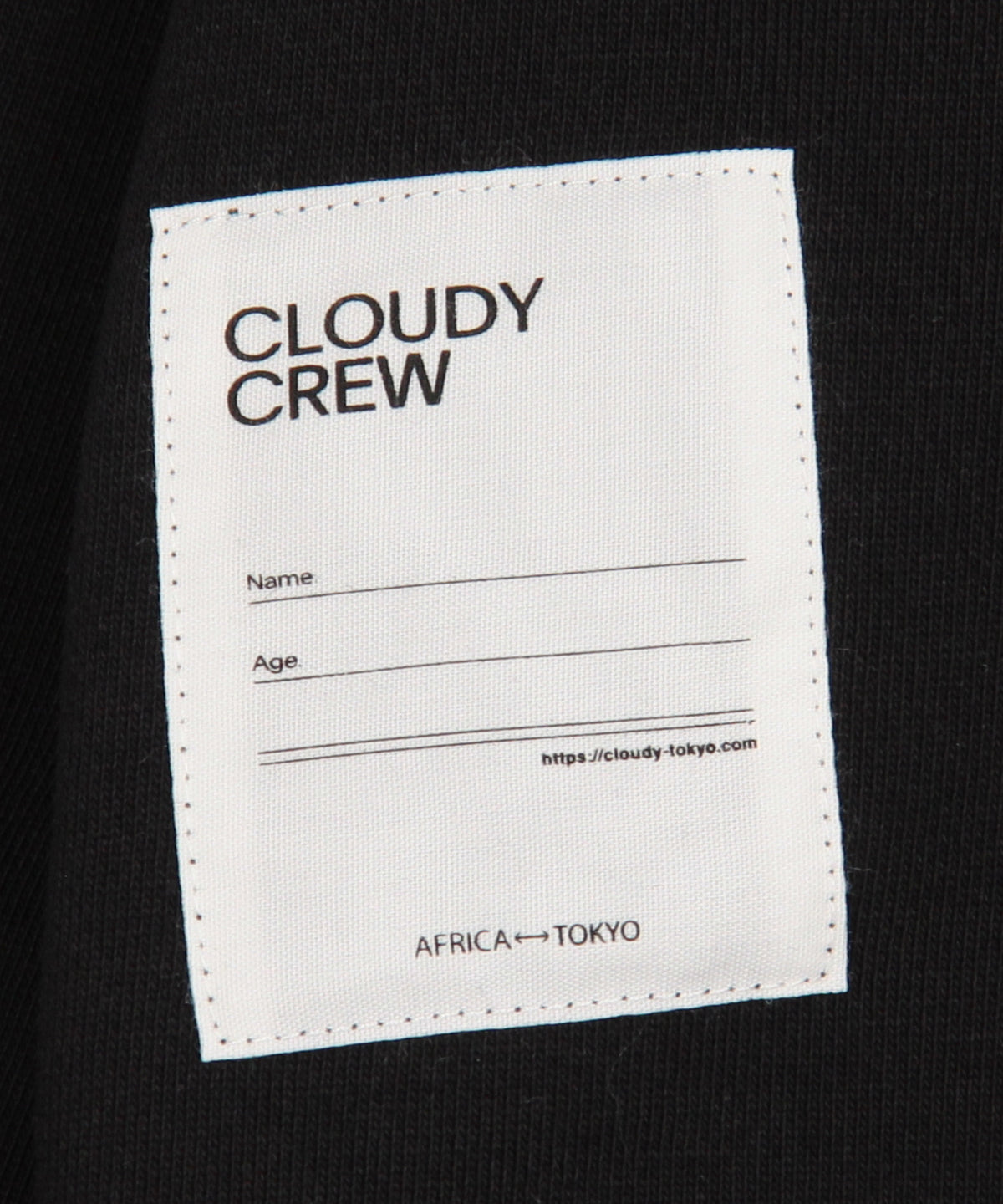 スウェットシャツ THIS IS OUR CLOUDY ブラック