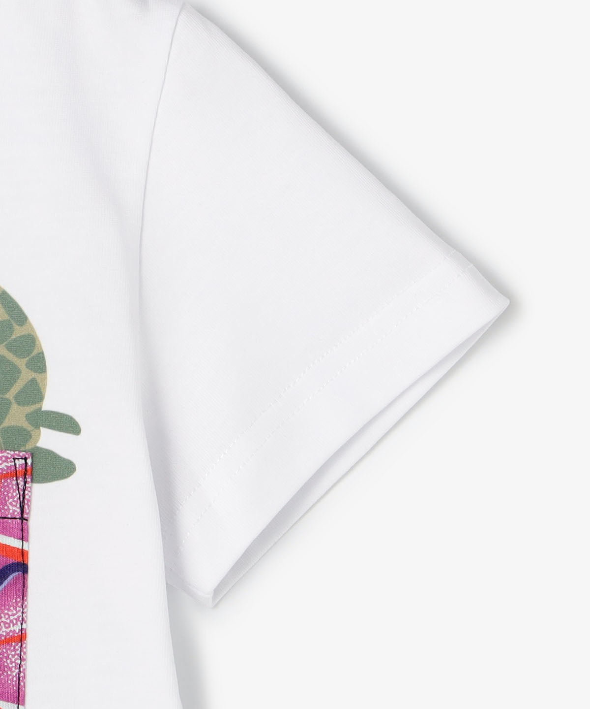 キッズポケットTシャツ Turtle WHITE