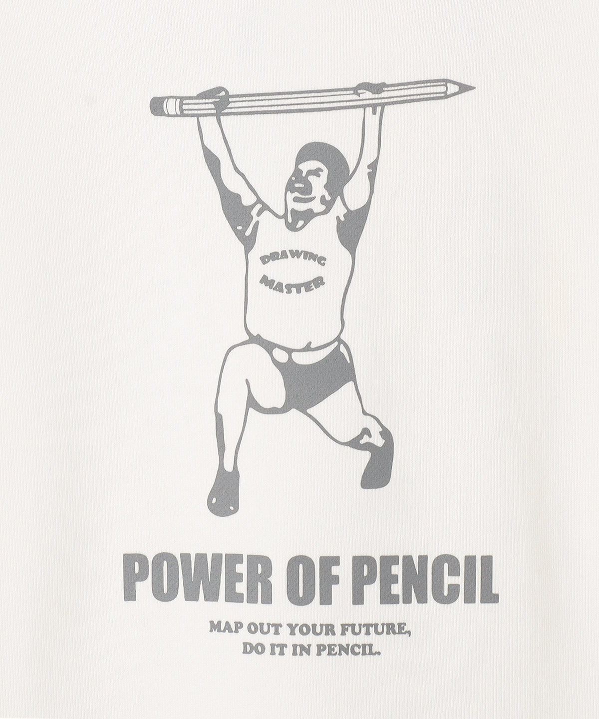 スウェットパーカー mach man pencil ホワイト