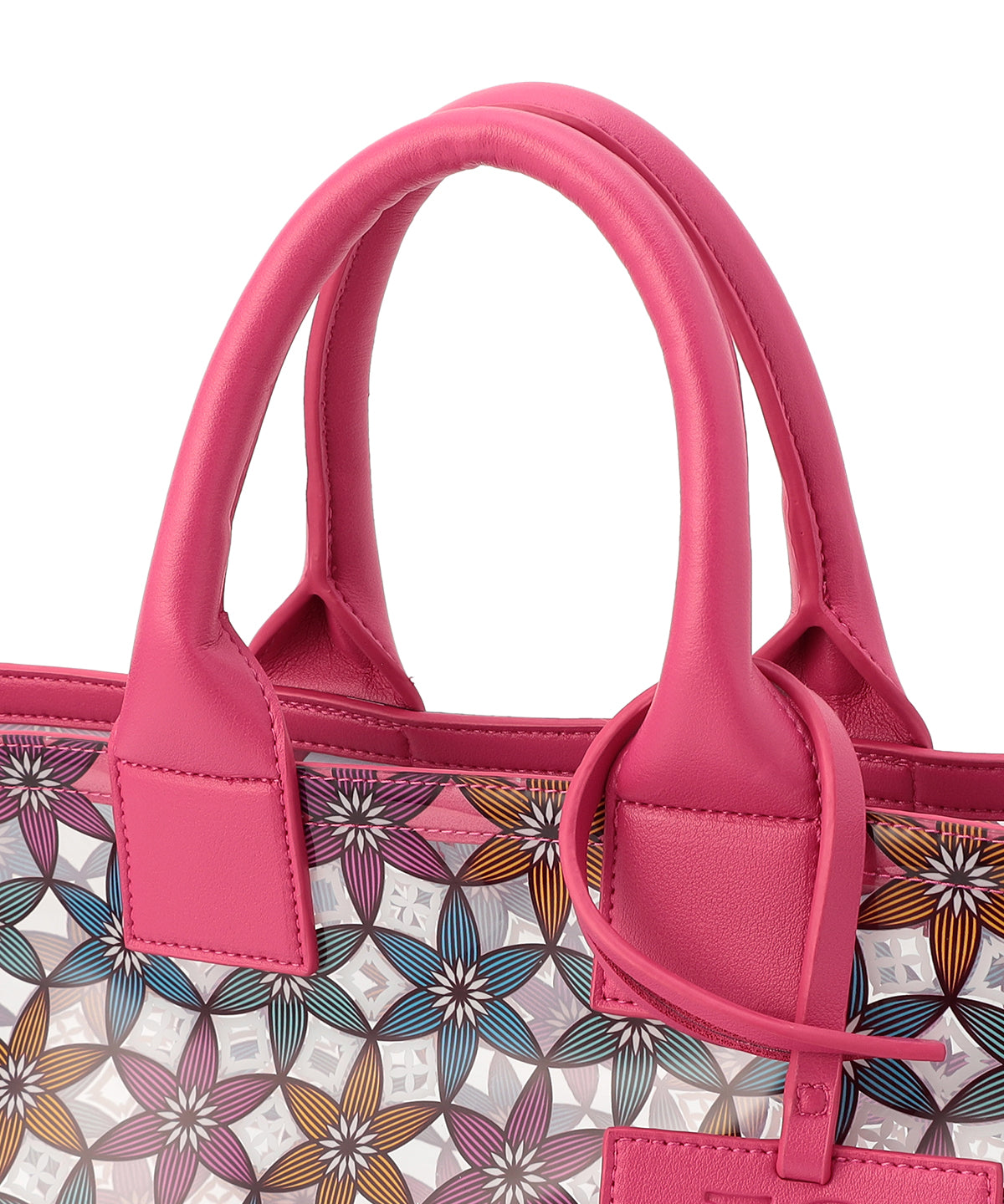 EVA×Fake Leather handle Bag(Medium) PINK