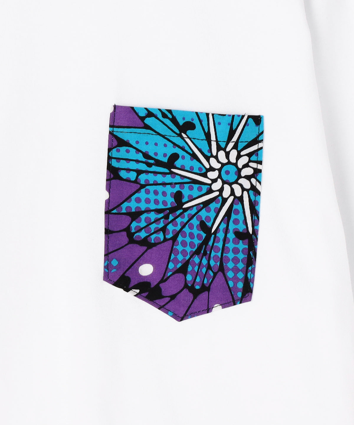 Long Sleeve Pocket T-SHIRTS 002 WHITE