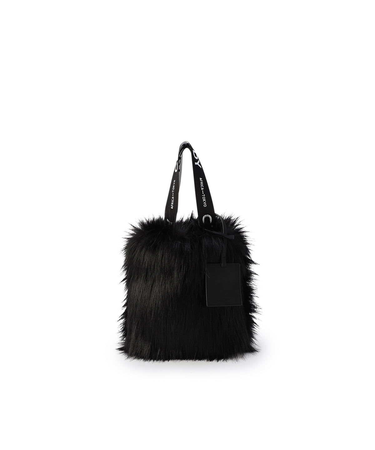 エコファーロゴハンドルトートバッグ (Sサイズ) ブラック