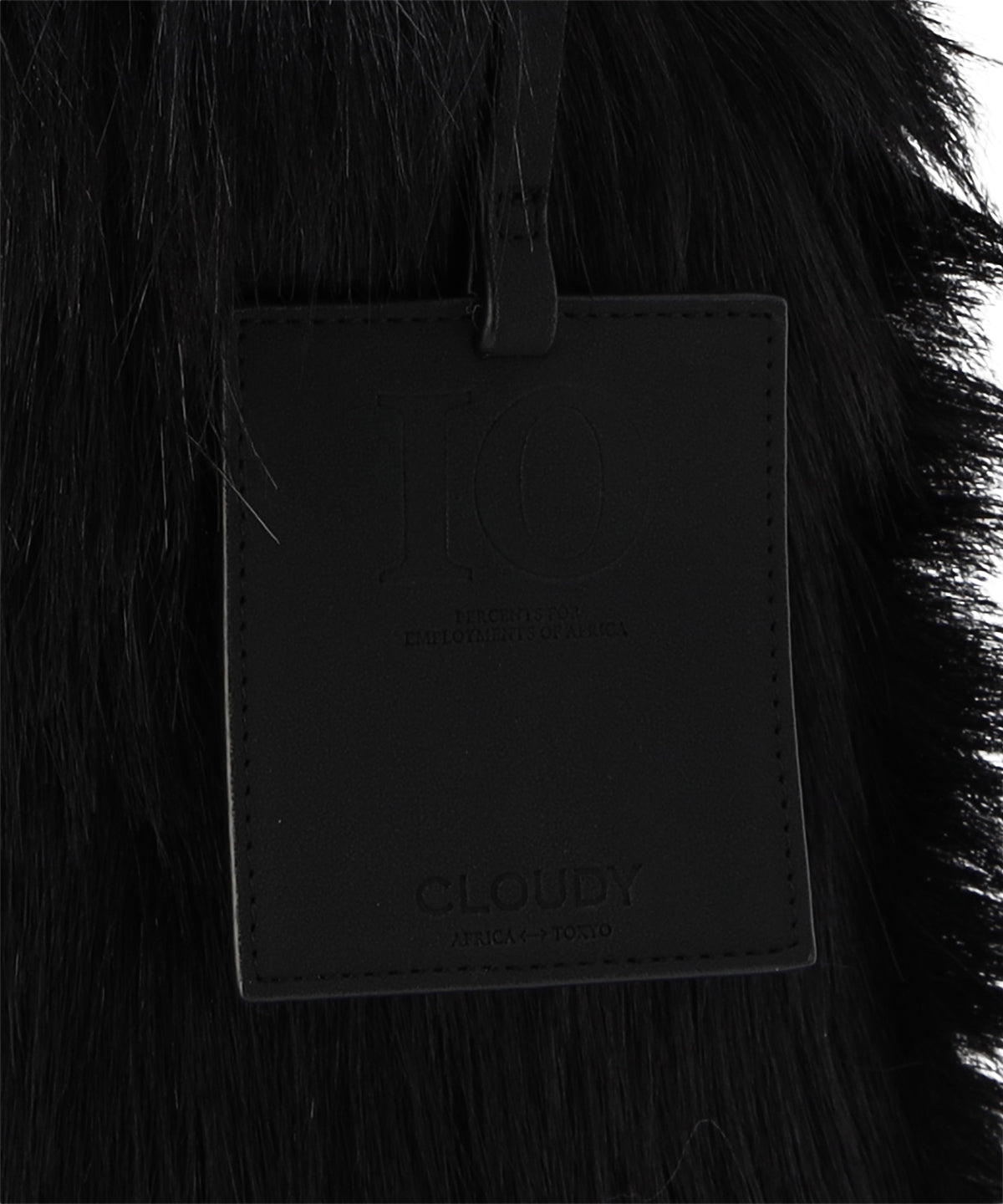 エコファーロゴハンドルトートバッグ (Sサイズ) ブラック