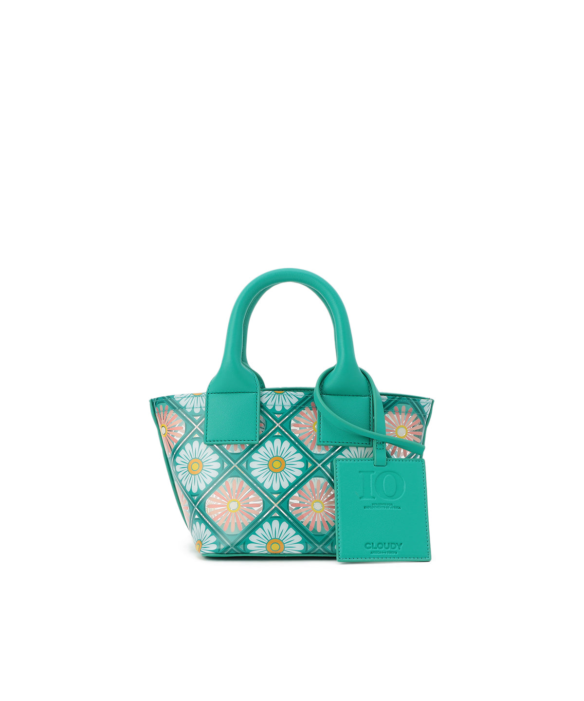 EVA×Fake Leather handle bag(Small) E.GREEN