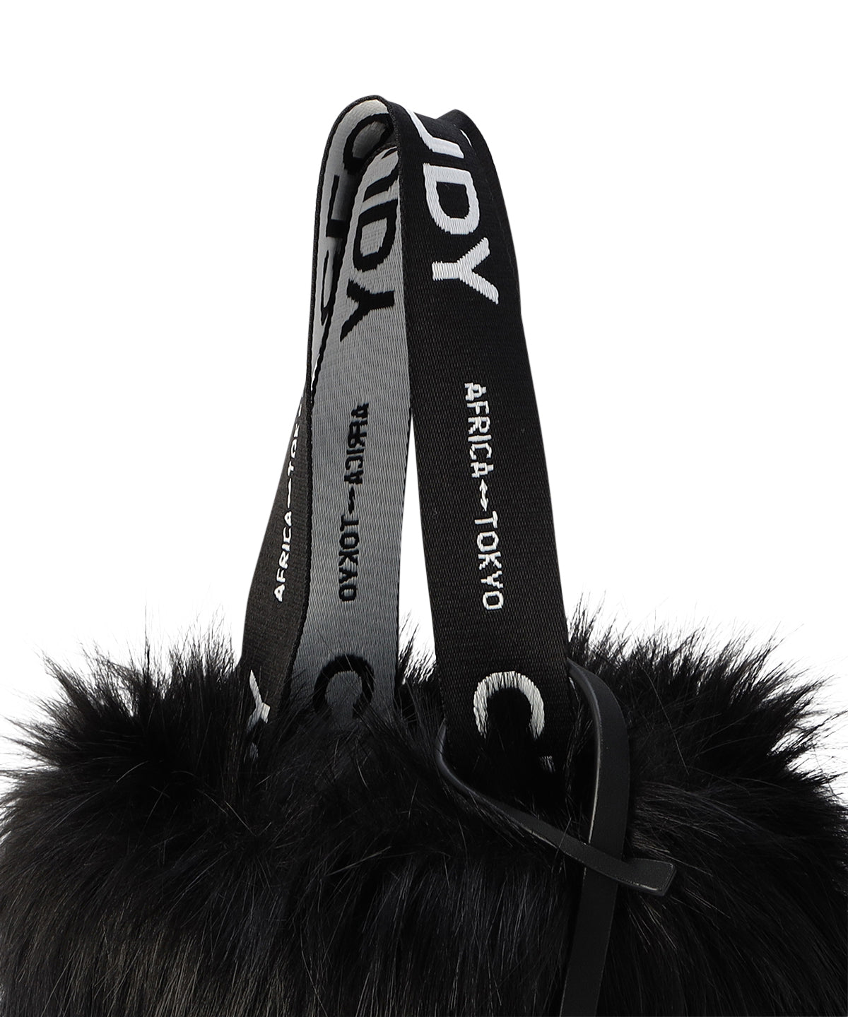 エコファーロゴハンドルトートバッグ (Sサイズ) ブラック