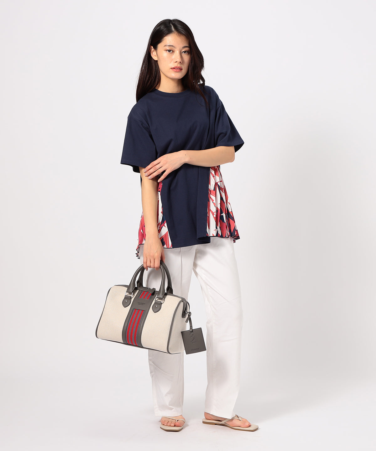 Two Tone Kente × Boston Bag BLACK