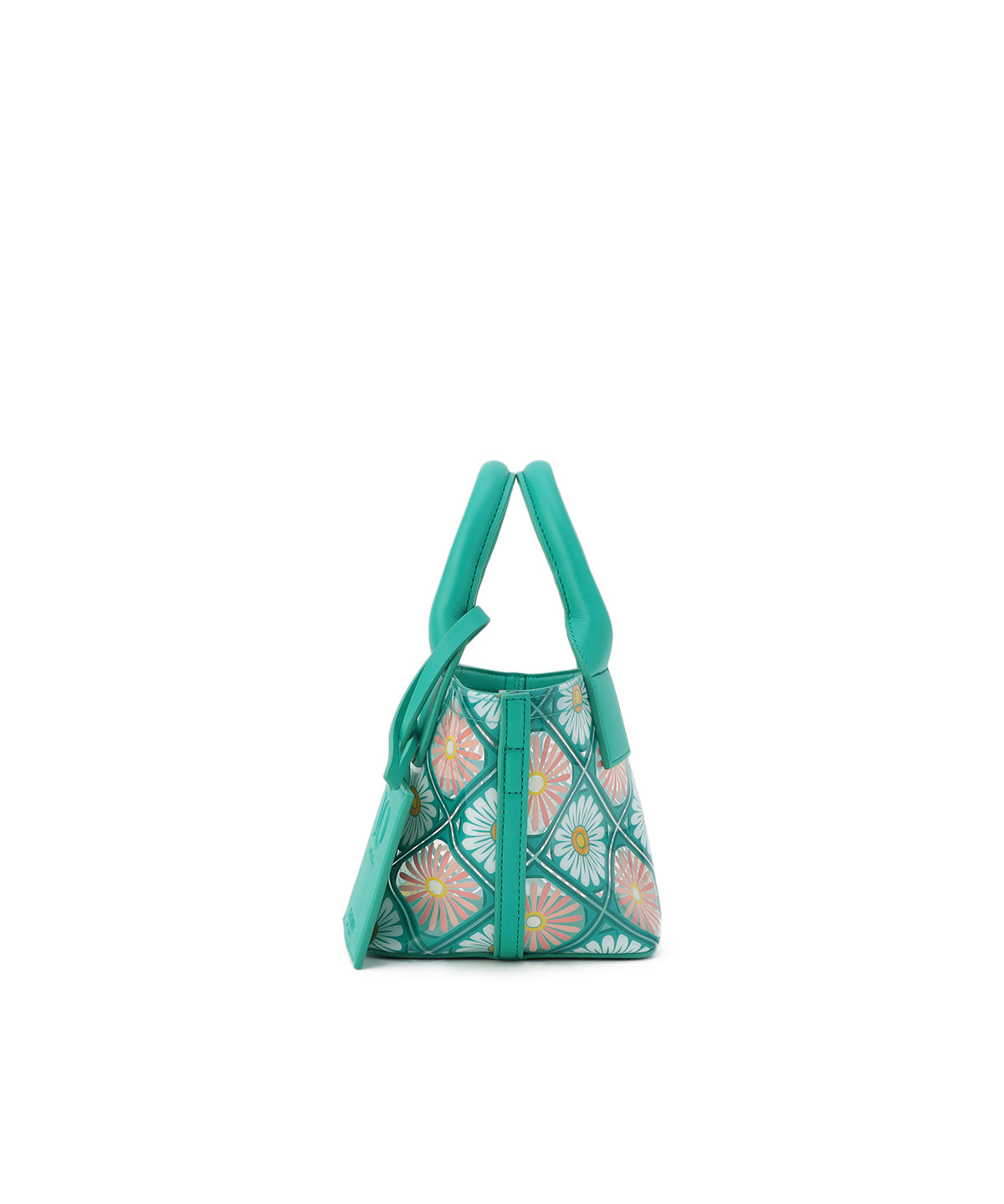 EVA×Fake Leather handle bag(Small) E.GREEN