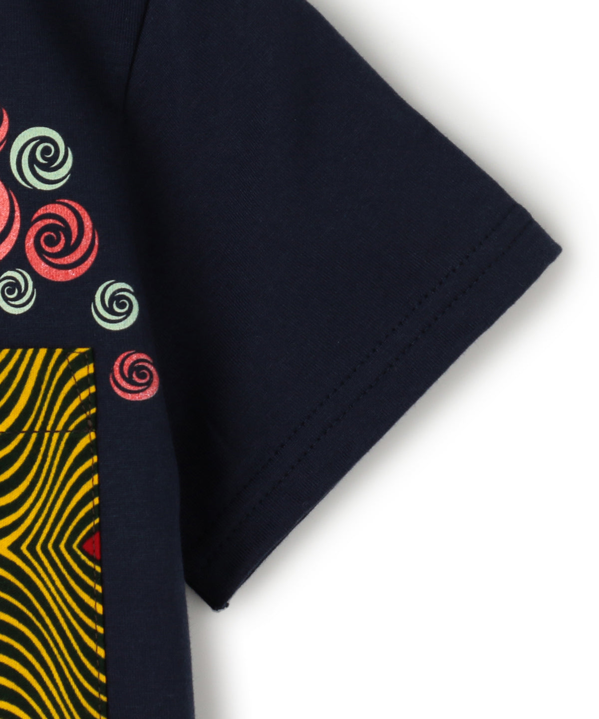 Kids Printed Pocket T-SHIRTS Rose 392 NAVY
