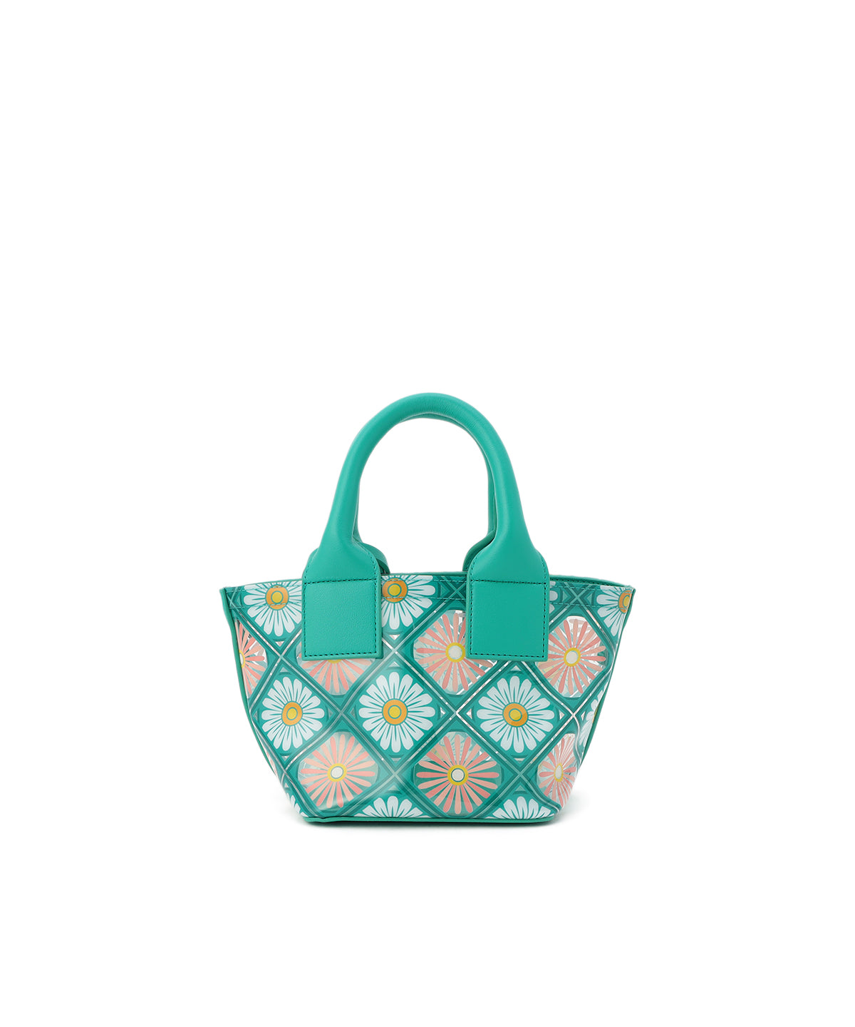 EVA×Fake Leather handle bag(Small) E.GREEN