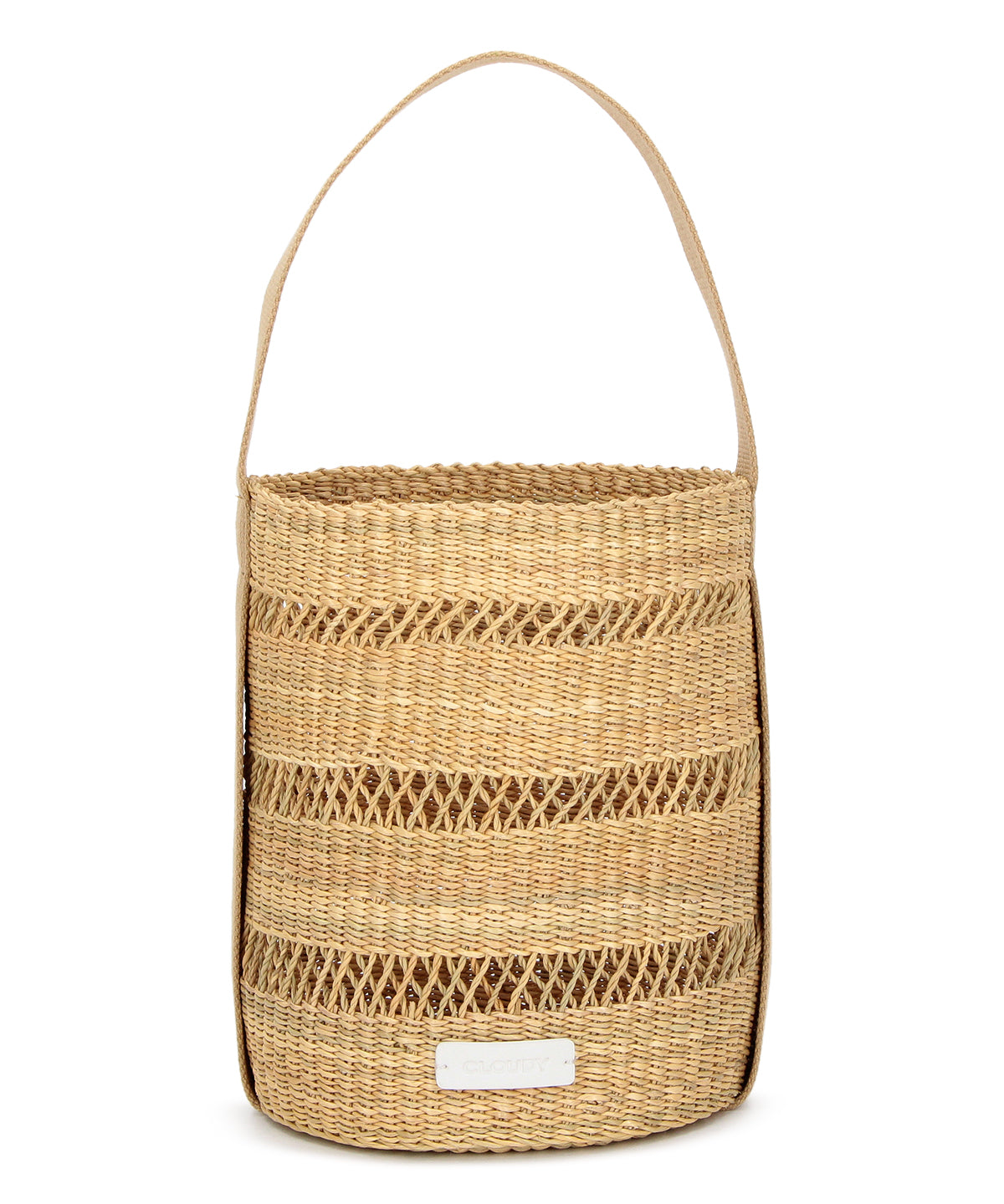 Mesh Tube Basket BEIGE