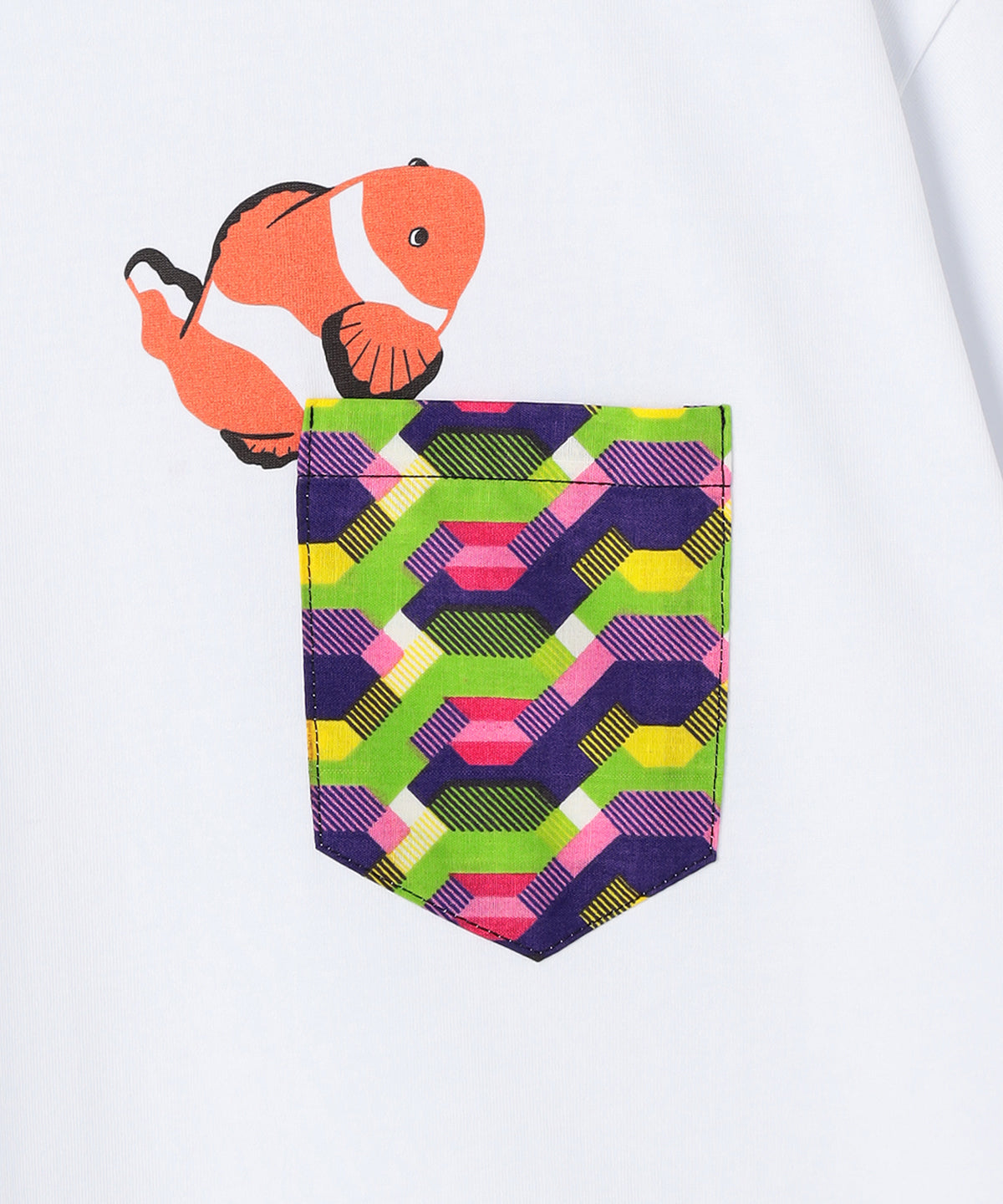 ポケットTシャツ Clownfish WHITE
