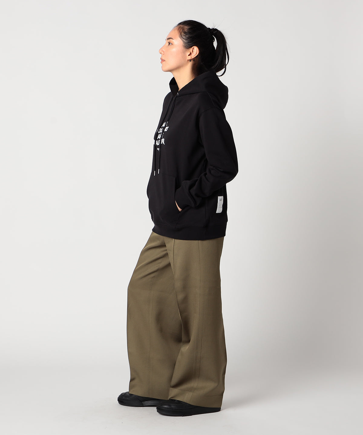 スウェットパーカー ALL COLORS ARE BEAUTIFUL ブラック