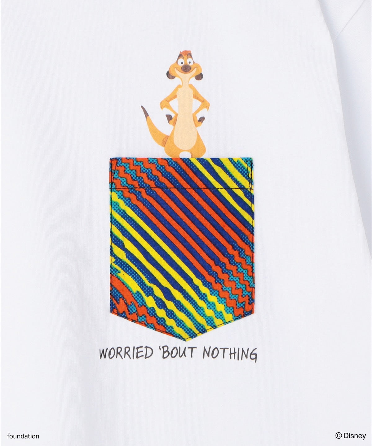 ポケットTシャツ TIMON WHITE