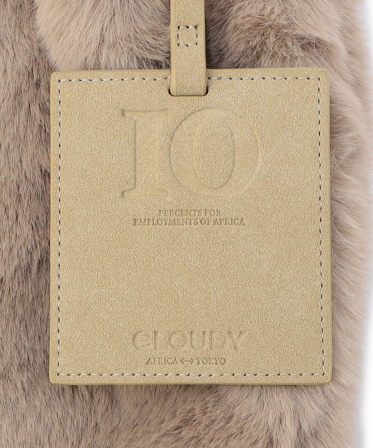 Eco Fur Convenience Bag(Medium) BEIGE