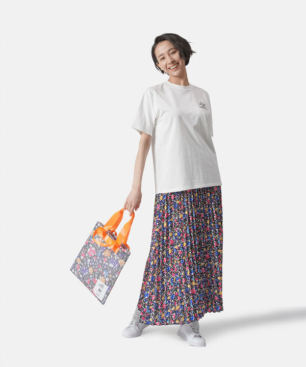 African Textile Mesh Tote Bag (Small) BLUE