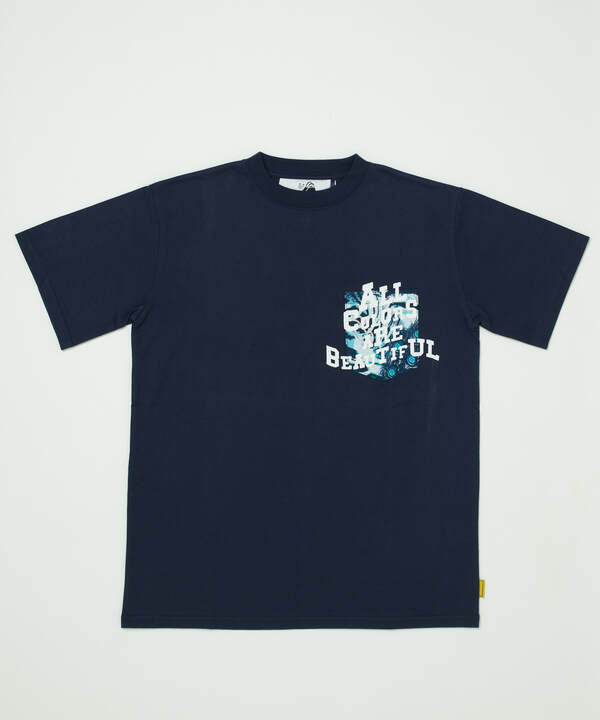 Printed Pocket T-SHIRTS ~ALL COLORS ARE BEAUTIFUL~ 468 NAVY