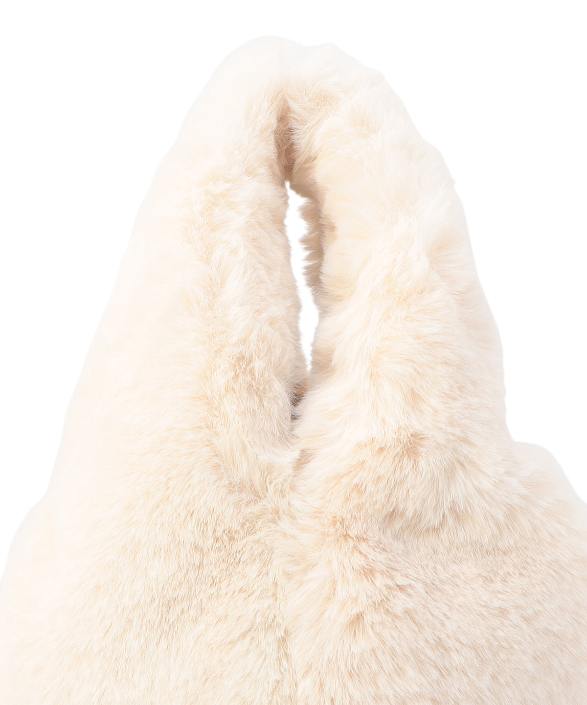 Eco Fur Convenience Bag(Medium) OFF-WHITE×GREIGE