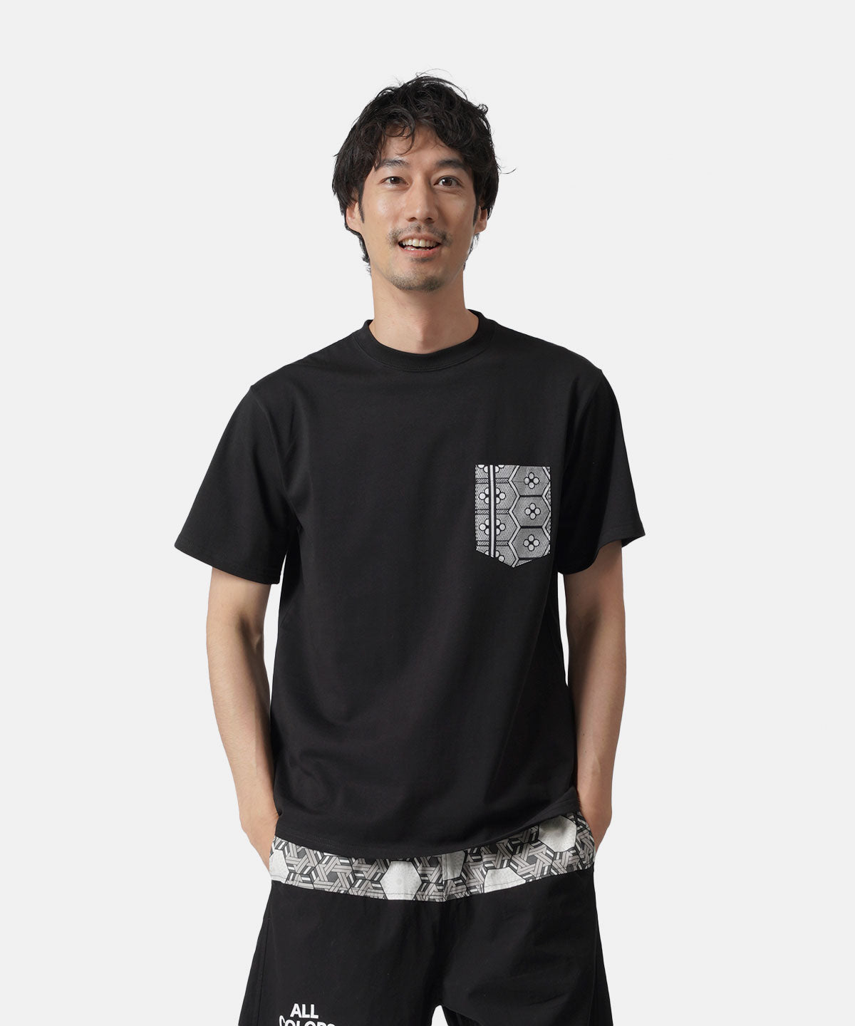 Printed Pocket T-SHIRTS ~ALL COLORS ARE BEAUTIFUL~ 468 NAVY