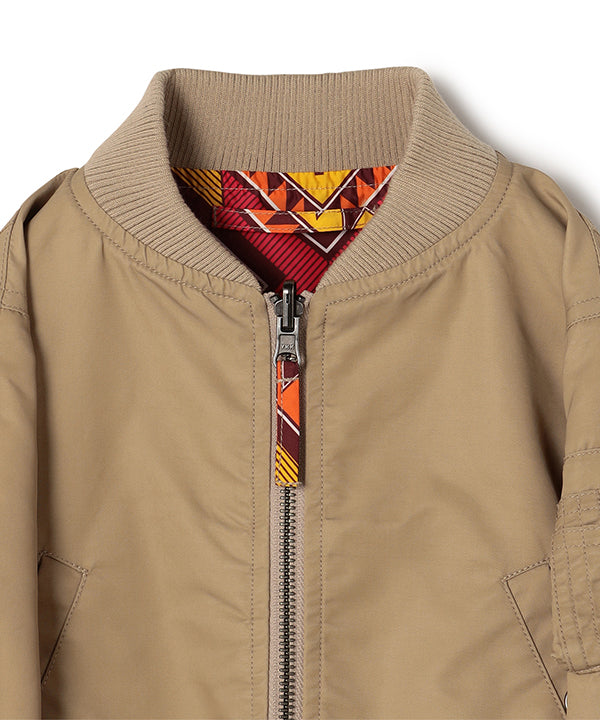 Kids Recycled Reversible MA-1 BEIGE