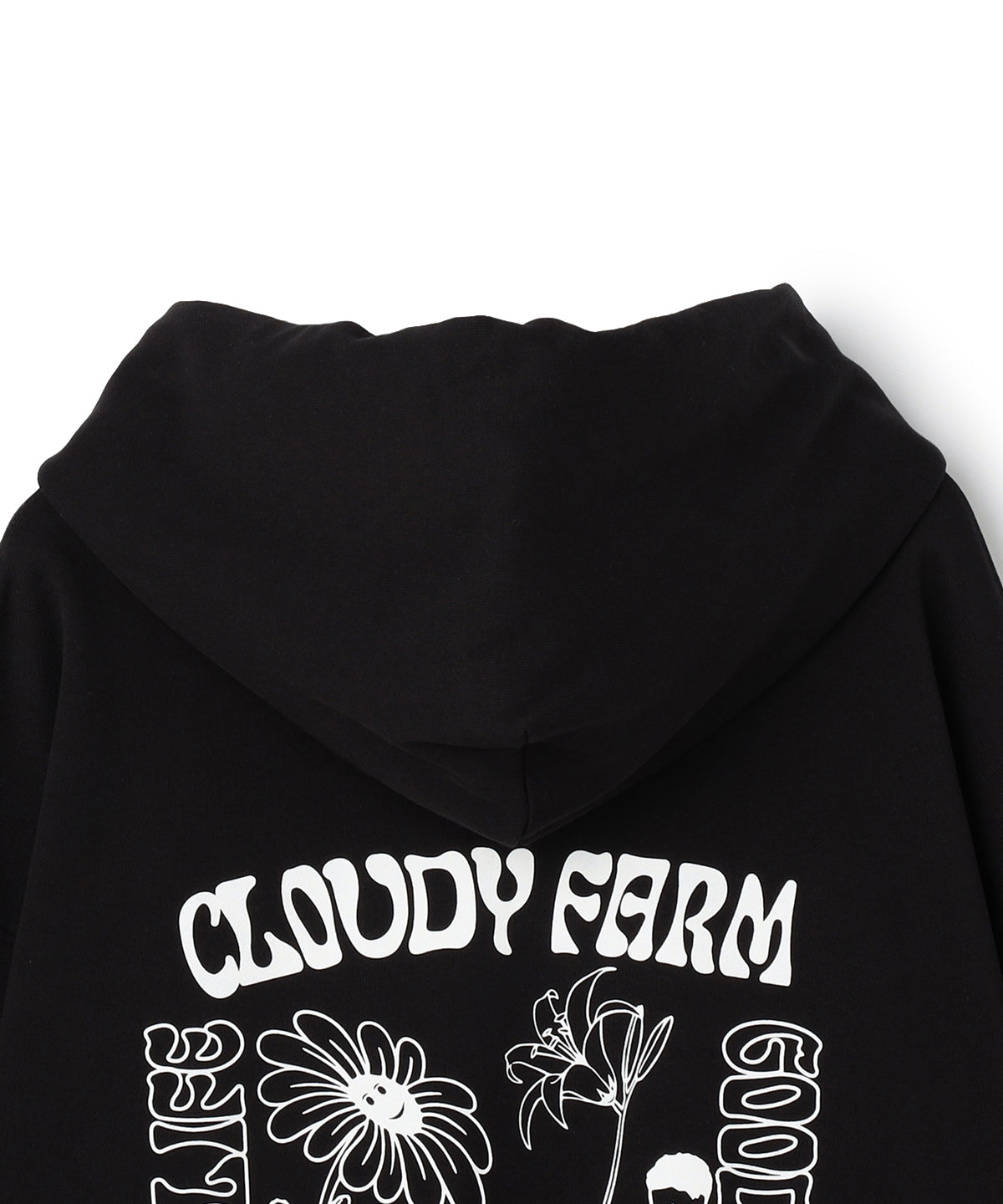 スウェットパーカー CLOUDY FARM ブラック