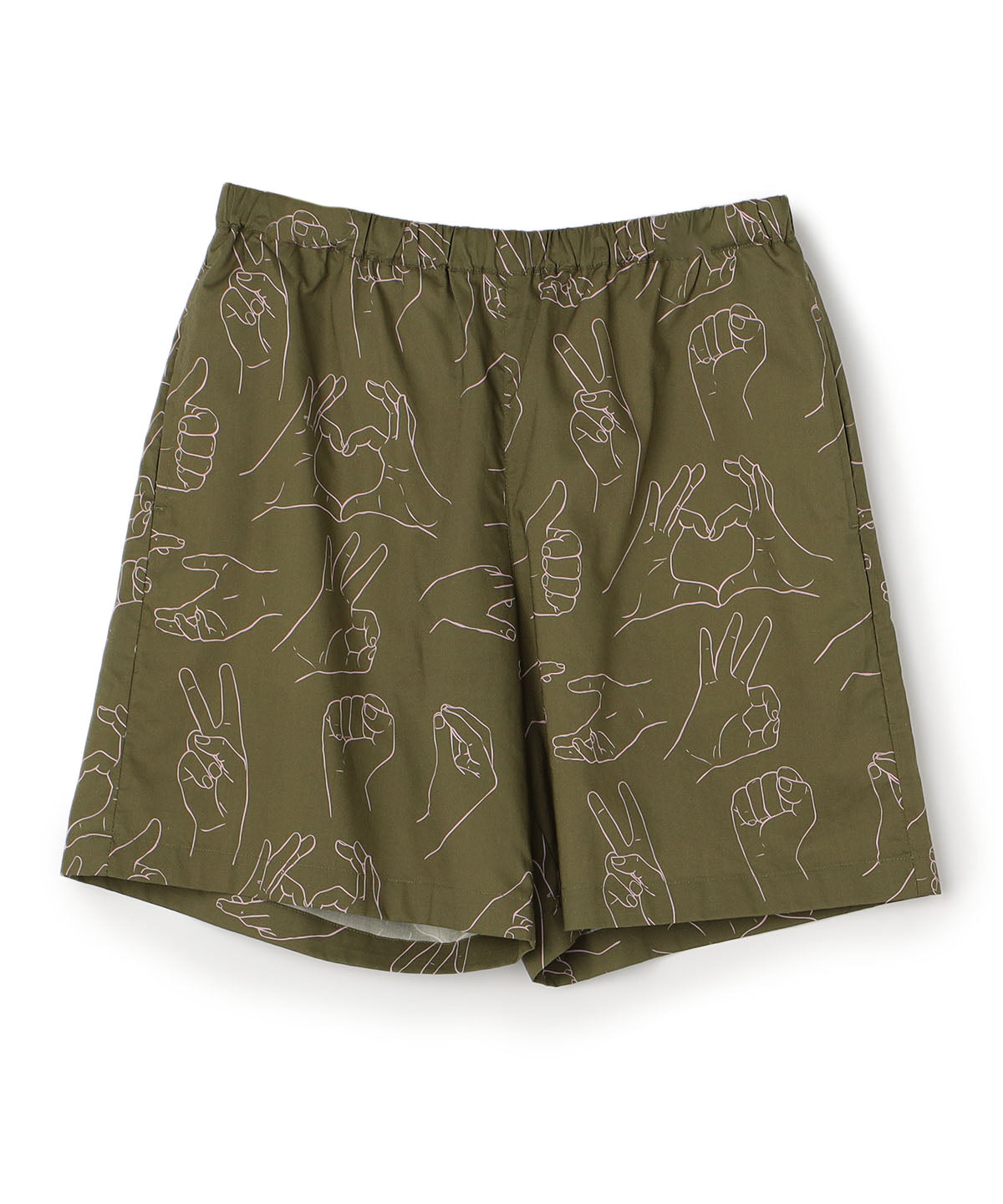 African Textile shorts KHAKI
