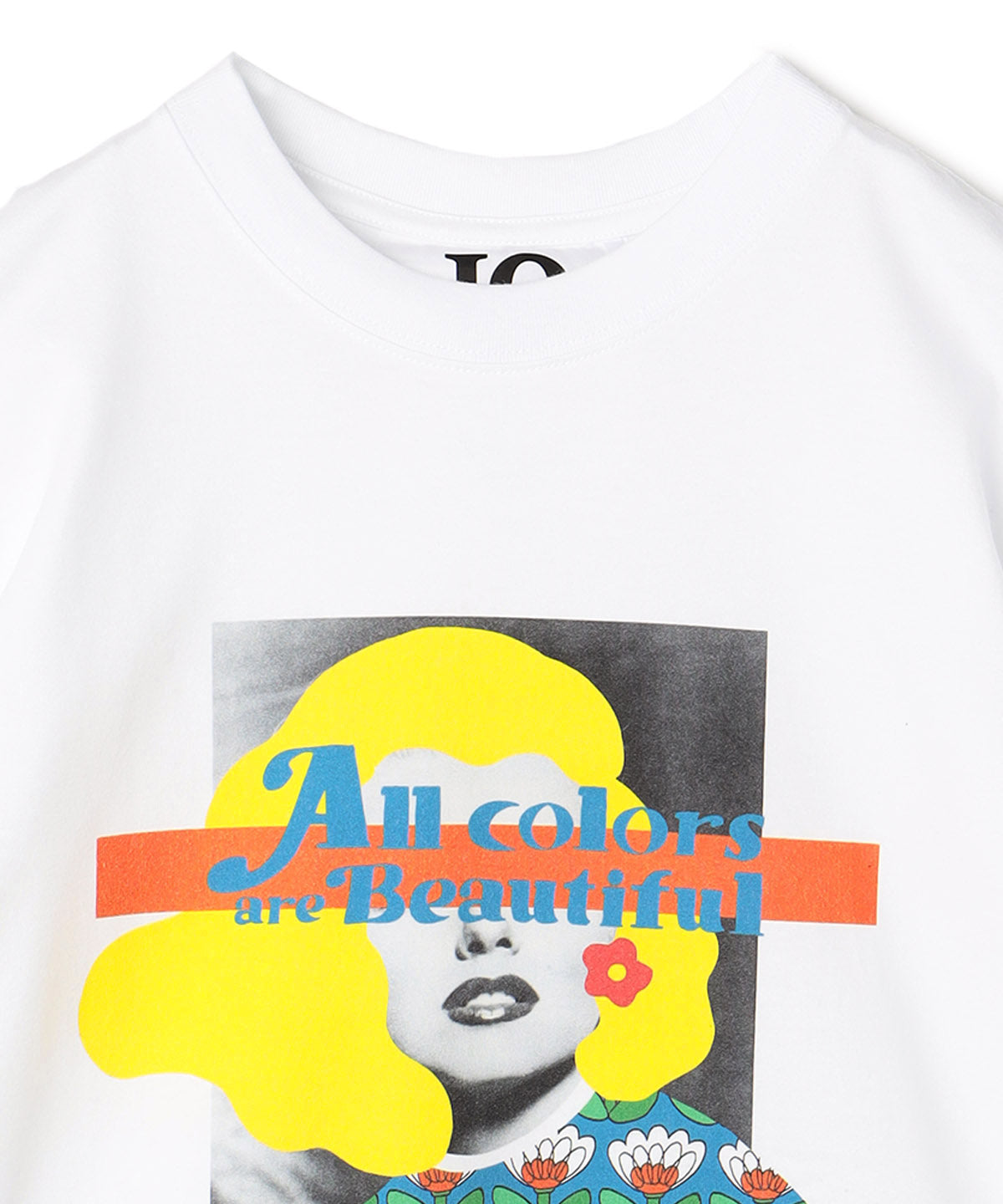 T-shirts Textile Collage Morning Blossom WHITE