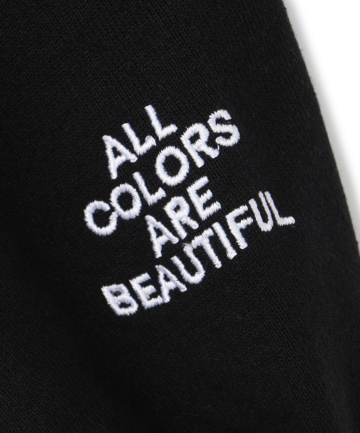 Recycle Sweat Shirts Arch LOGO BLACK