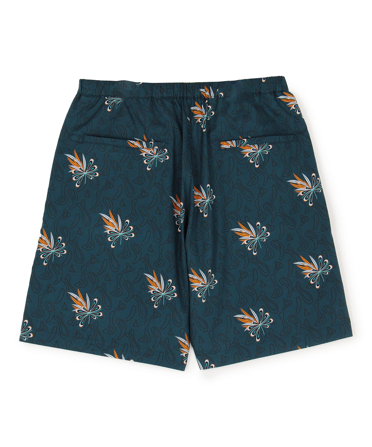 African Textile Shorts BLUE "羽音"