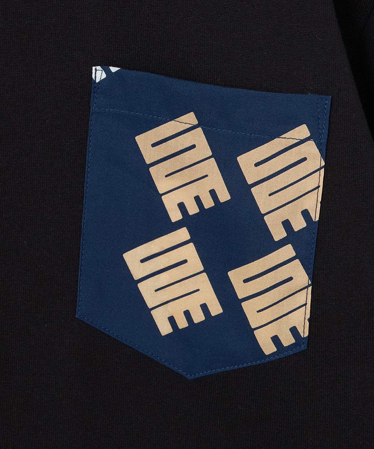 ポケットTシャツ 089 BLACK