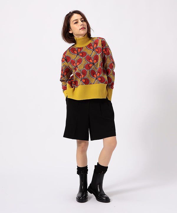 Recycled Dolman Knit Sweater YELLOW