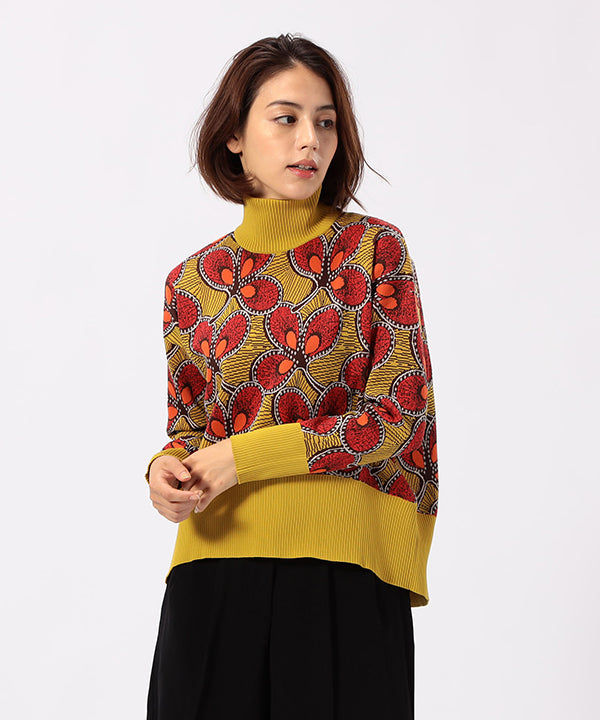 Recycled Dolman Knit Sweater YELLOW