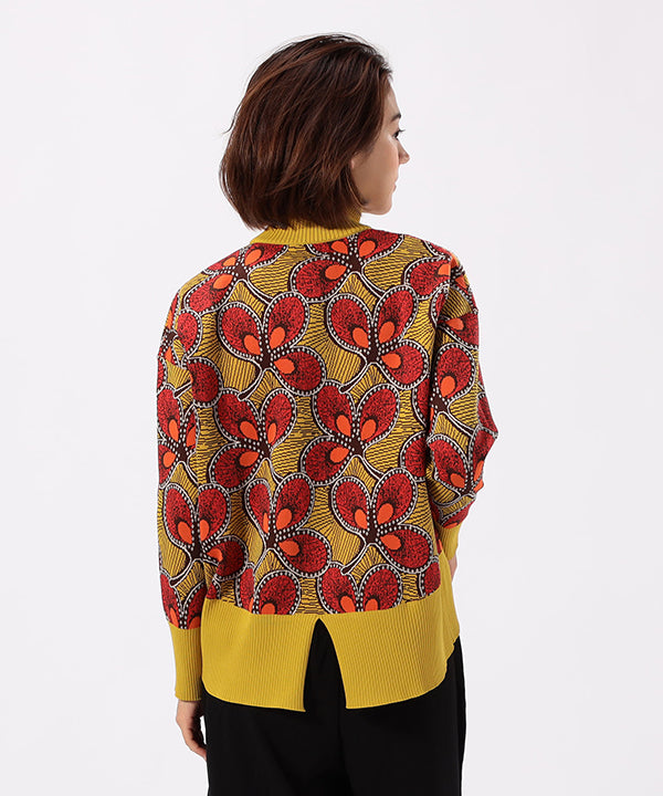 Recycled Dolman Knit Sweater YELLOW