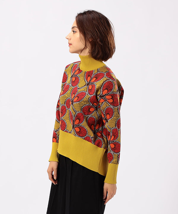 Recycled Dolman Knit Sweater YELLOW