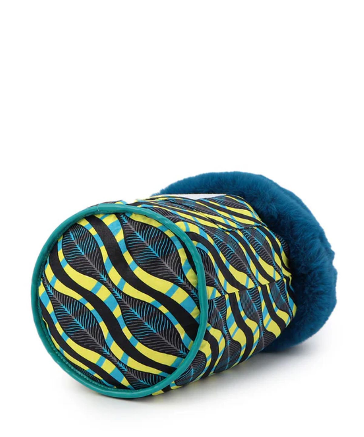 エコファードローストリングバッグ(Mサイズ) ブルー