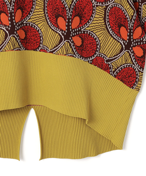 Recycled Dolman Knit Sweater YELLOW