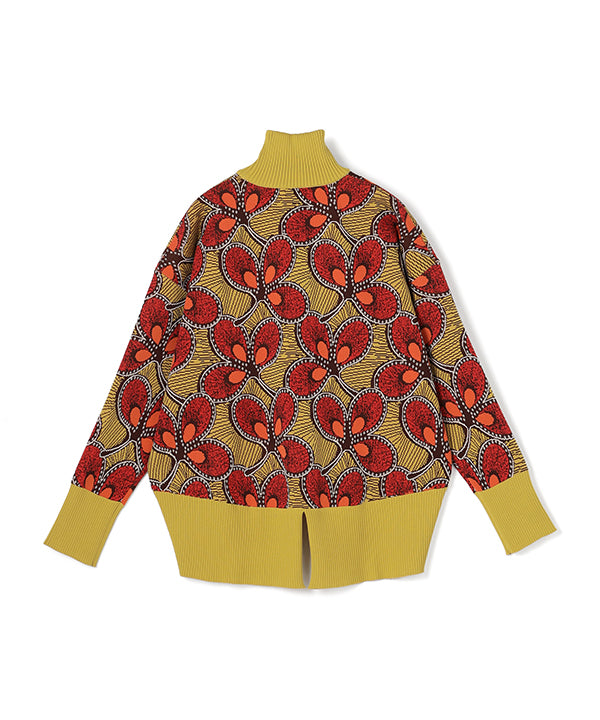 Recycled Dolman Knit Sweater YELLOW