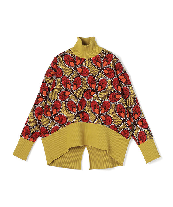 Recycled Dolman Knit Sweater YELLOW