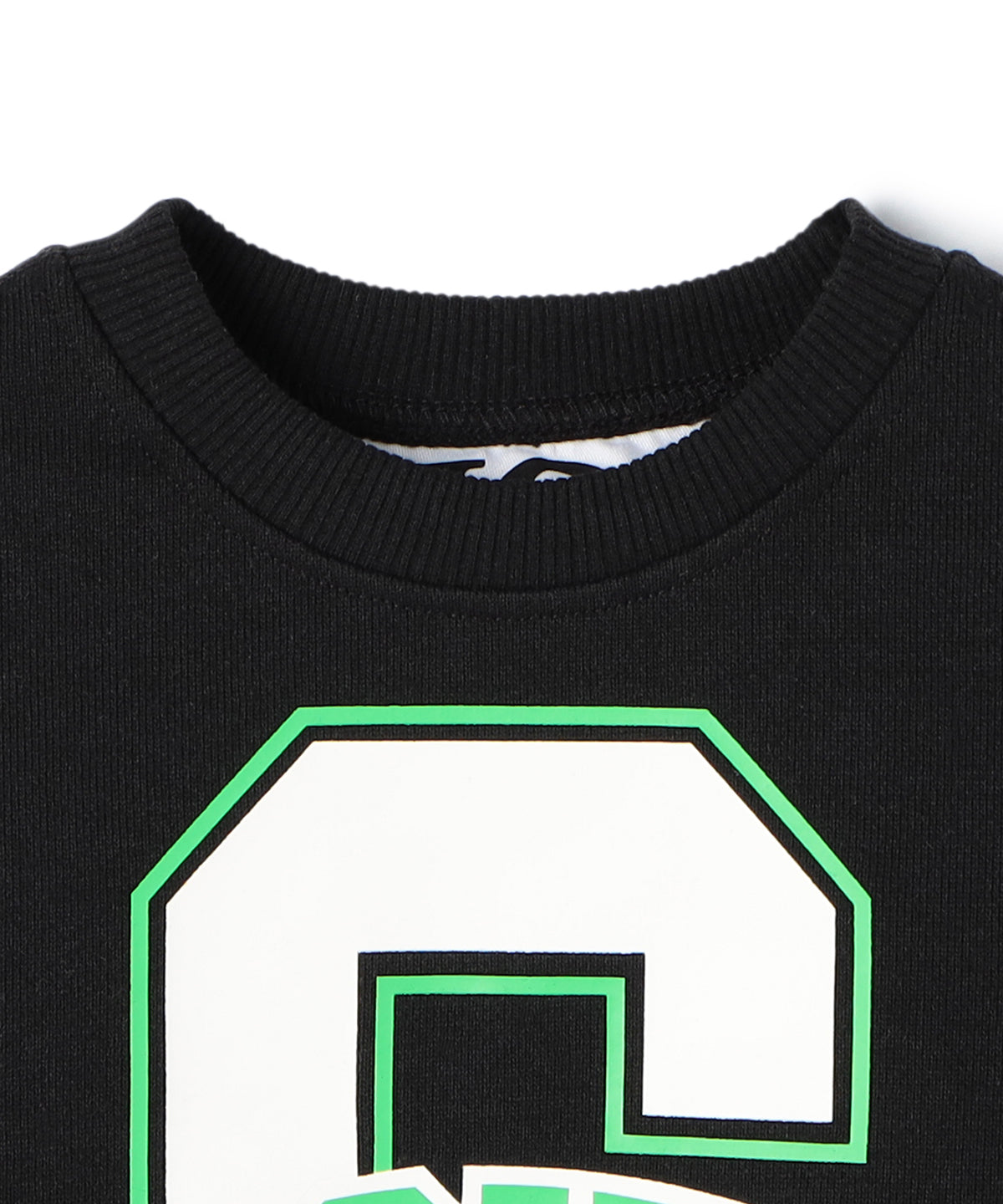 Kids Recycle Sweat Shirts Big-C BLACK