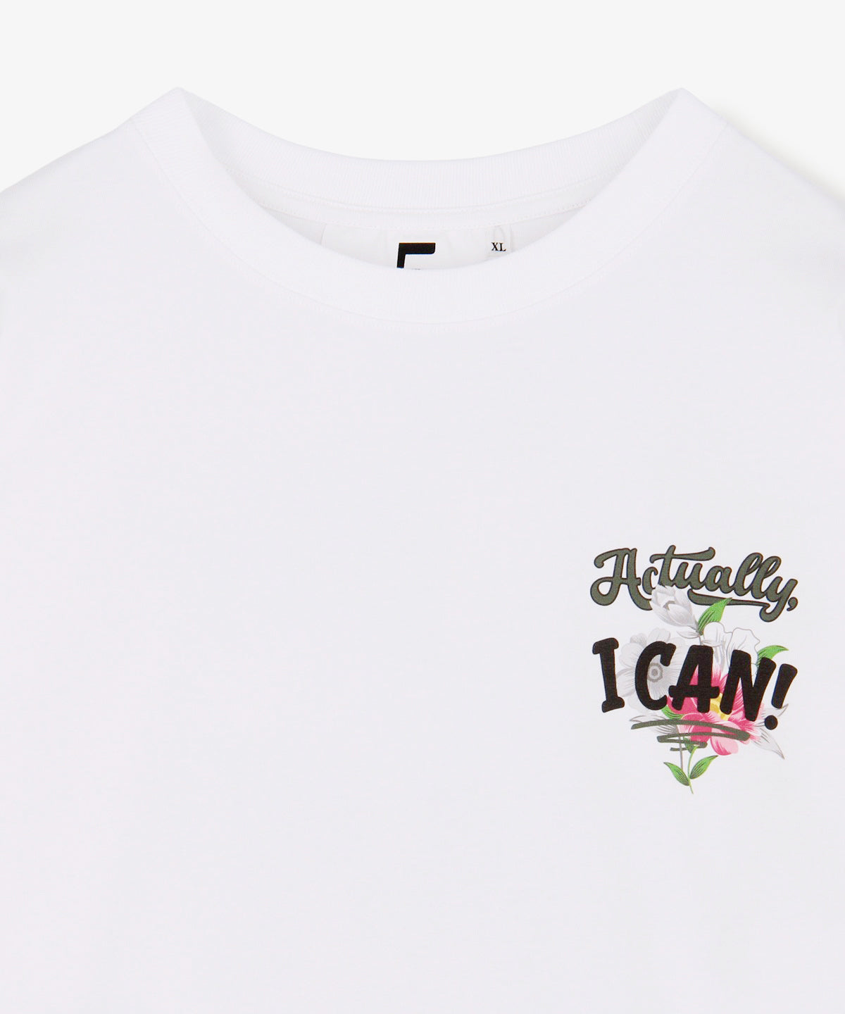 Lunch T-shirt ACTUALLY, I CAN WHITE