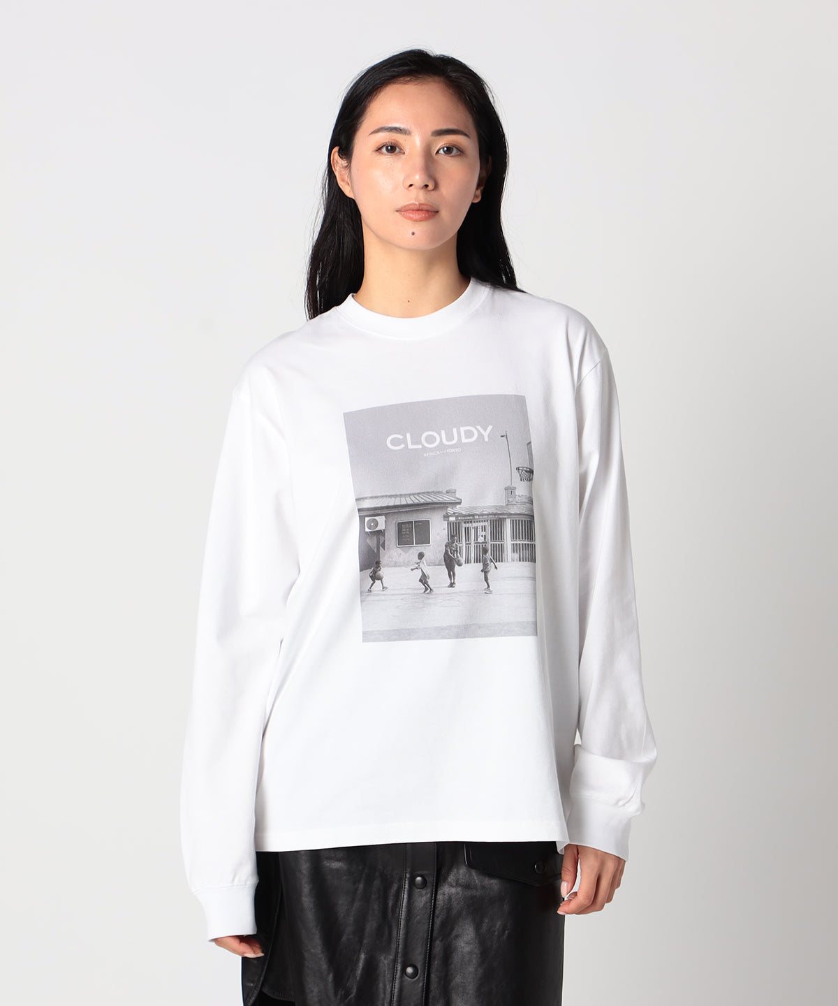 Long Sleeve T-Shirts Basketball WHITE