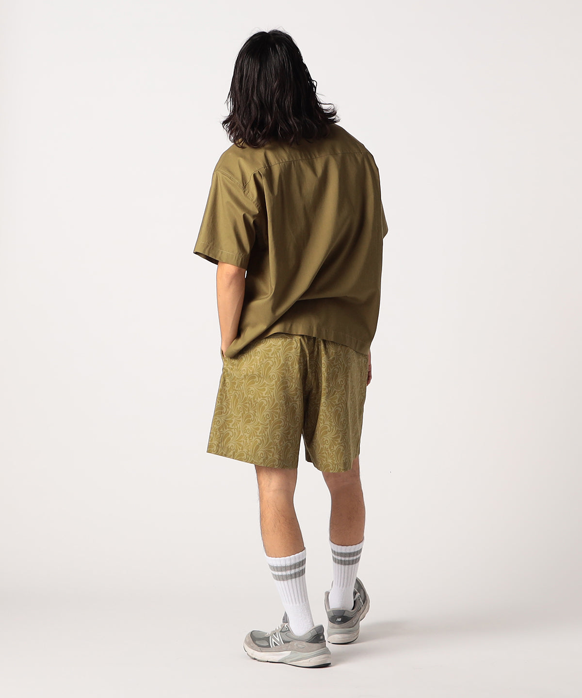 African Textile Pocket SHIRTS BROWN
