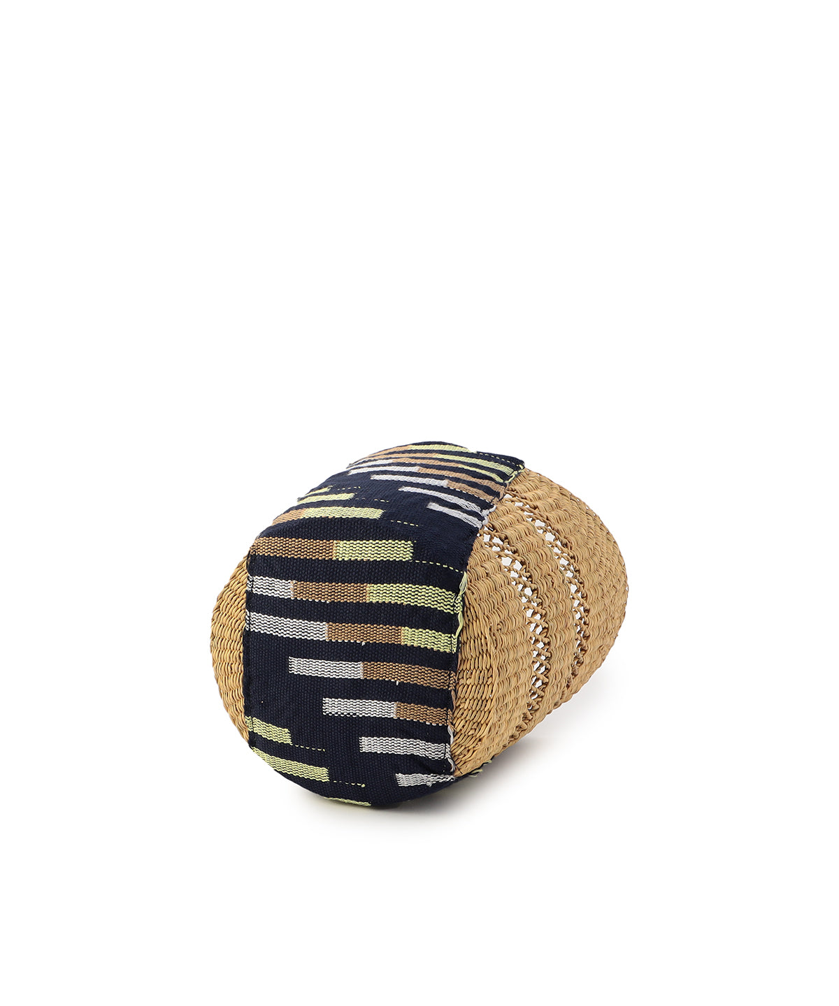 Kente Handle Wing Basket (Small) NATURAL