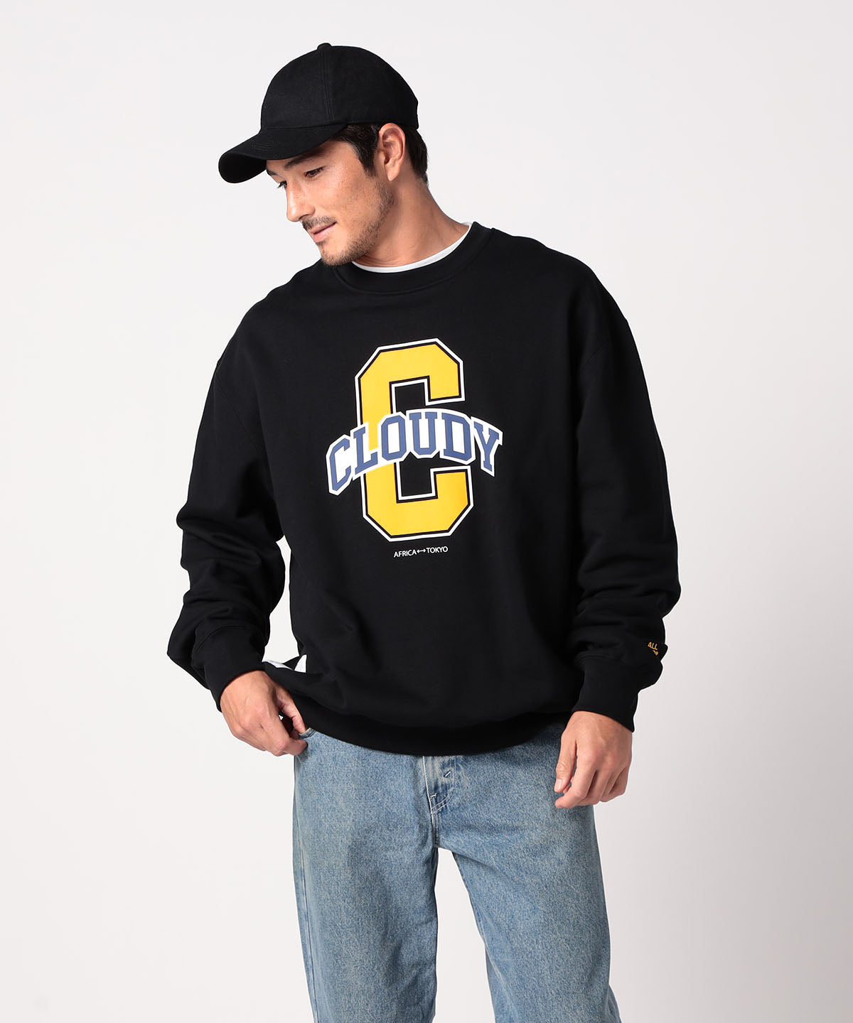 Sweat Shirts Big-C BLACK