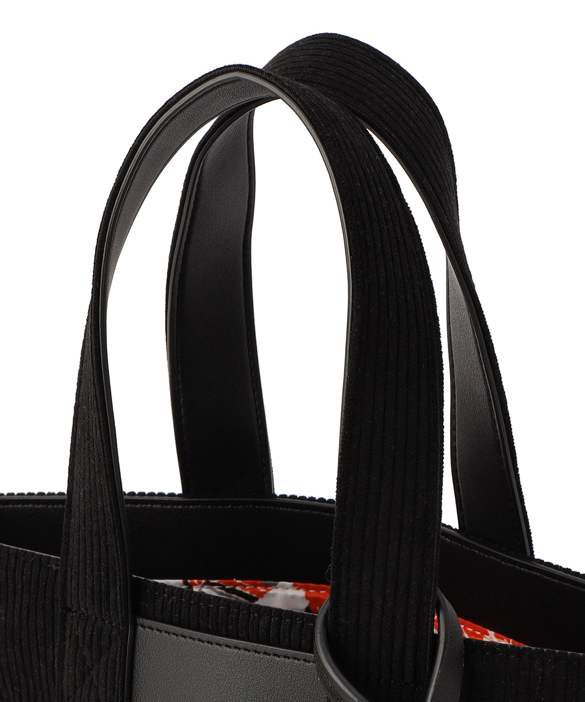 Corduroy Tote Bag (Small) BLACK